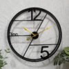 Cross-border Nordic clock living room affordable luxury fashion entrance decoration wall clock household iron digital wall clock simple clock