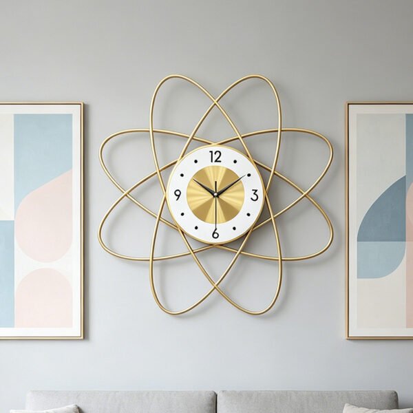 Nordic wall clock living room home fashion atmosphere simple and modern decoration clock artistic creative personality mute clock