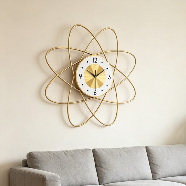 Nordic wall clock living room home fashion atmosphere simple and modern decoration clock artistic creative personality mute clock