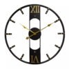 European style home decoration wall decoration wall clock Iron rivet keduchuangyi mute clock texture round living room clock