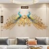 O1CN01J98z081nJCIhBjuQl_2217602625068-0-cib Wall Clock for Living Room 2026 New Model Trendy Modern Home Quartz Clock Creative Clock Peacock Wall Clock