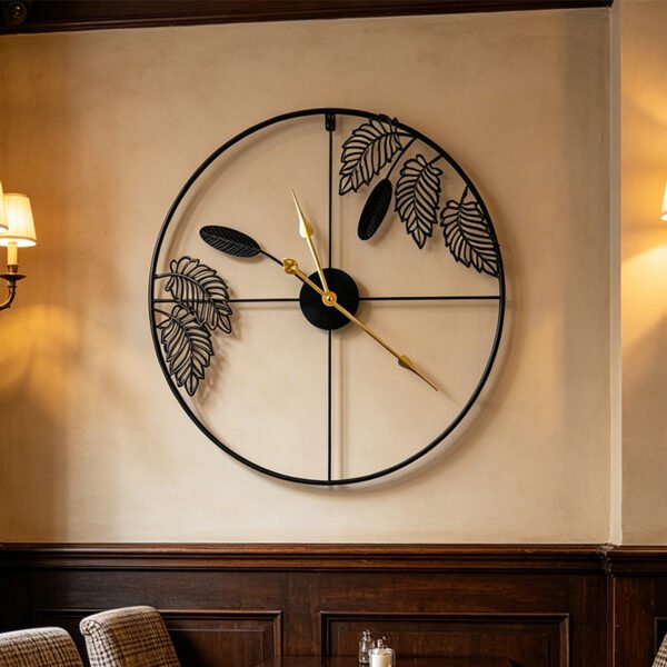 Amazon cross-border modern minimalist decoration iron wall clock living room mute clock clock Nordic wall-mounted