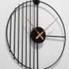 Cross-border simple round iron wall clock living room dining room bedroom creative decorative clock Nordic clock wall hanging