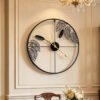 Amazon cross-border modern minimalist decoration iron wall clock living room mute clock clock Nordic wall-mounted
