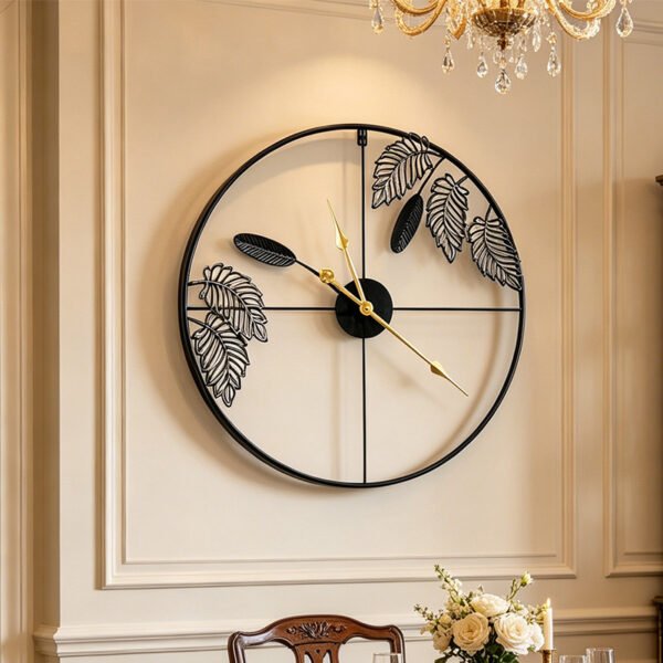 Amazon cross-border modern minimalist decoration iron wall clock living room mute clock clock Nordic wall-mounted