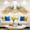 Wall Clock for Living Room 2026 New Model Trendy Modern Home Quartz Clock Creative Clock Peacock Wall Clock