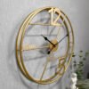 Cross-border Nordic clock living room affordable luxury fashion entrance decoration wall clock household iron digital wall clock simple clock