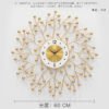 Cross-border hot sale living room wall clock Baroque fashion dining room entrance clock light luxury and simplicity background decoration creative clock