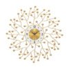Cross-border hot sale living room wall clock Baroque fashion dining room entrance clock light luxury and simplicity background decoration creative clock