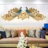 O1CN01Sz4oDK1nJCIiJKRpT_2217602625068-0-cib Wall Clock for Living Room 2026 New Model Trendy Modern Home Quartz Clock Creative Clock Peacock Wall Clock