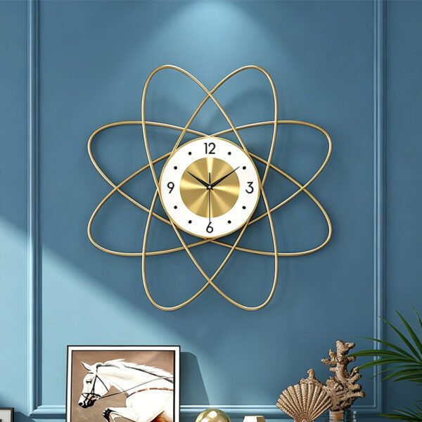 Nordic wall clock living room home fashion atmosphere simple and modern decoration clock artistic creative personality mute clock