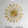 European-style Peacock wall clock living room light luxury creative fashion mute clock wall clock home decorative clock