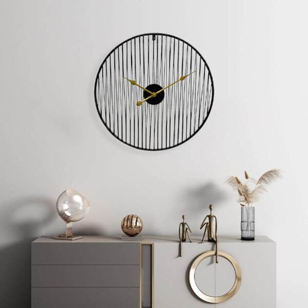 O1CN01W8dUN71nJCOa7cRbV_2217602625068-0-cib American simple round clock study room decoration linear art wall decorations concept clock Amazon hot sale noiseless hanging clock