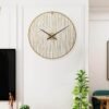 O1CN01a4cChi1nJCOZgeGQa_2217602625068-0-cib American simple round clock study room decoration linear art wall decorations concept clock Amazon hot sale noiseless hanging clock