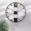 European style home decoration wall decoration wall clock Iron rivet keduchuangyi mute clock texture round living room clock