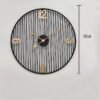O1CN01gsFovf1nJCOZmJh2P_2217602625068-0-cib American simple round clock study room decoration linear art wall decorations concept clock Amazon hot sale noiseless hanging clock