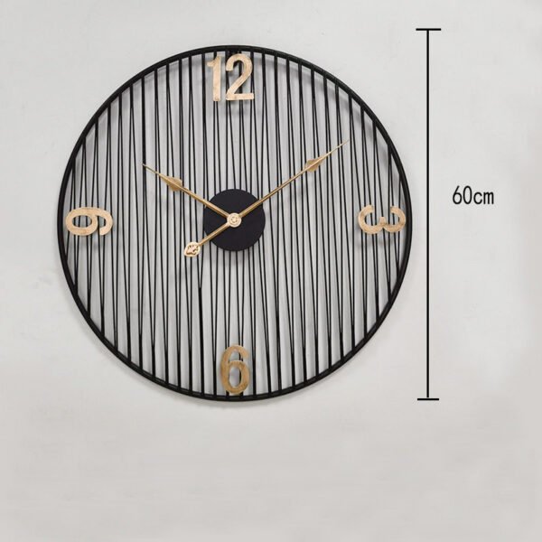 O1CN01gsFovf1nJCOZmJh2P_2217602625068-0-cib American simple round clock study room decoration linear art wall decorations concept clock Amazon hot sale noiseless hanging clock