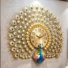 Cross-border hot selling Peacock wall clock light luxury clock living room pocket watch wall clocks noiseless clock creative restaurant decoration art