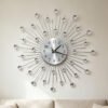 Creative Decorative Clock Gymsophila Living Room Wall Clock Art Wall Nordic Simple Mute Foreign Trade Cross-border Amazon