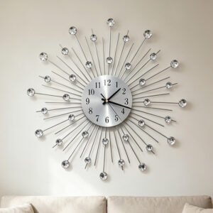 Creative Decorative Clock Gymsophila Living Room Wall Clock Art Wall Nordic Simple Mute Foreign Trade Cross-border Amazon