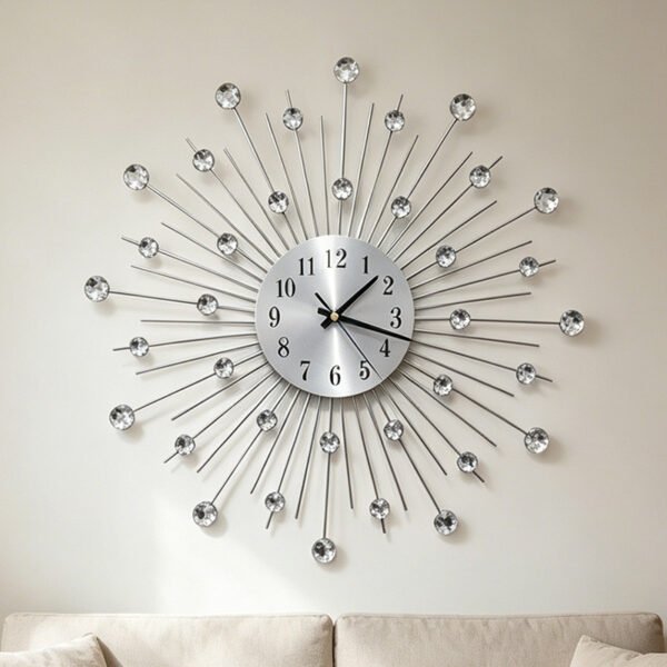 Creative Decorative Clock Gymsophila Living Room Wall Clock Art Wall Nordic Simple Mute Foreign Trade Cross-border Amazon