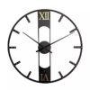 European style home decoration wall decoration wall clock Iron rivet keduchuangyi mute clock texture round living room clock