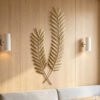 Nordic Iron Art Wheat Ear Metal Wall Decoration Wall Hanging for Entryway, Bedroom, Living Room Background Wall Decoration