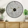 O1CN01ppCBGv1nJCOa3qd4n_2217602625068-0-cib American simple round clock study room decoration linear art wall decorations concept clock Amazon hot sale noiseless hanging clock