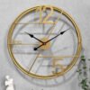 Cross-border Nordic clock living room affordable luxury fashion entrance decoration wall clock household iron digital wall clock simple clock