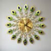 Amazon hot sale top-selling product fashion clock simple Peacock creative living room wall clock home decorative art wall hanging